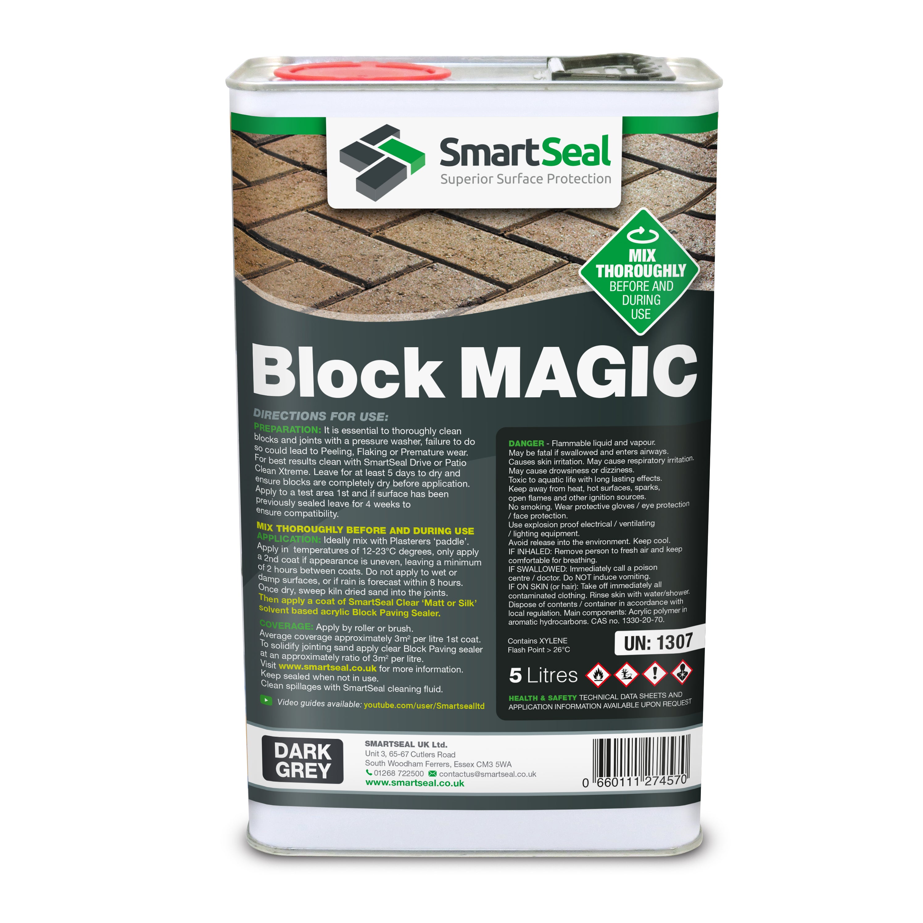 Block Magic 5L - Mørkegrå